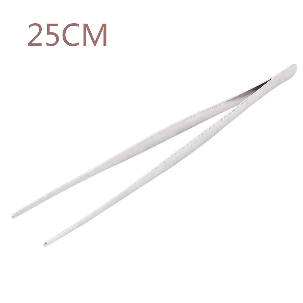 DecorBites™ BBQ Tongs: Stainless Steel Churrasco Cooking Clip for Buffet & Restaurant