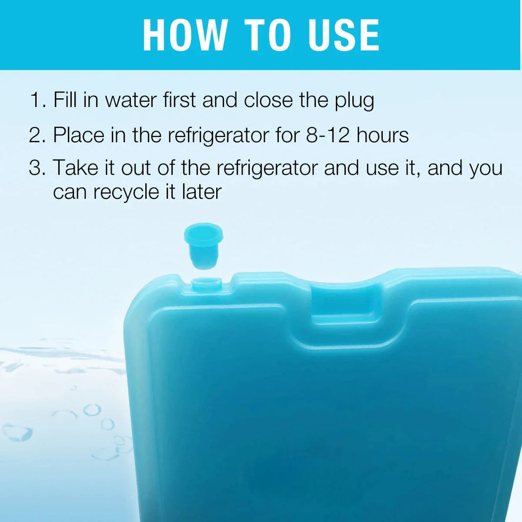 Slim Reusable Ice Packs for Lunch Box – Long-Lasting Freezer Cool Packs for Lunch Bags & Coolers (Set of 4)