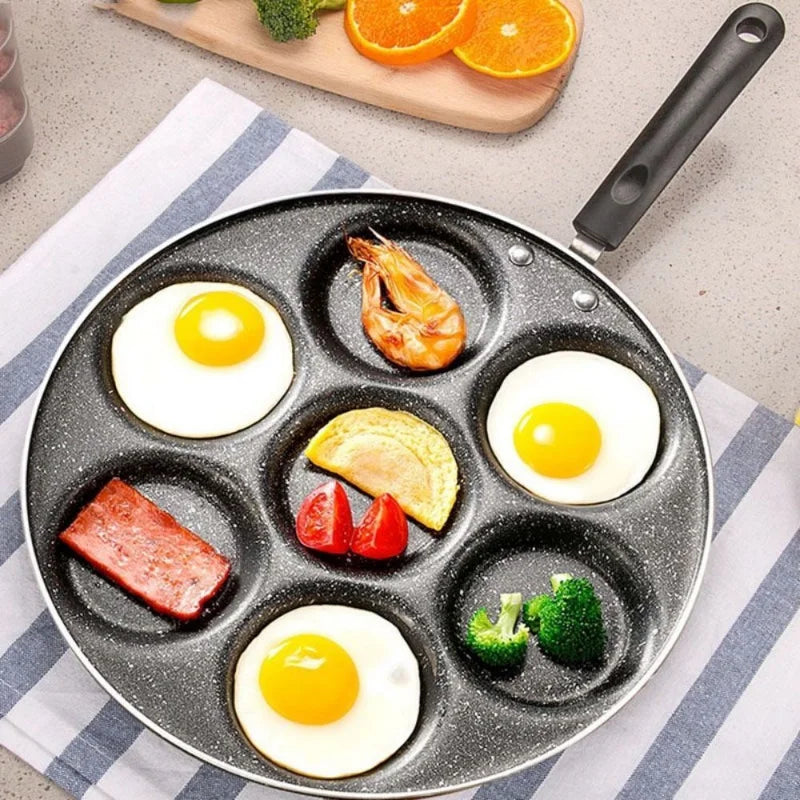DecorBites™ Breakfast Egg Pan Non-stick Durable Cookware Holes Frying Pans Pancake Maker