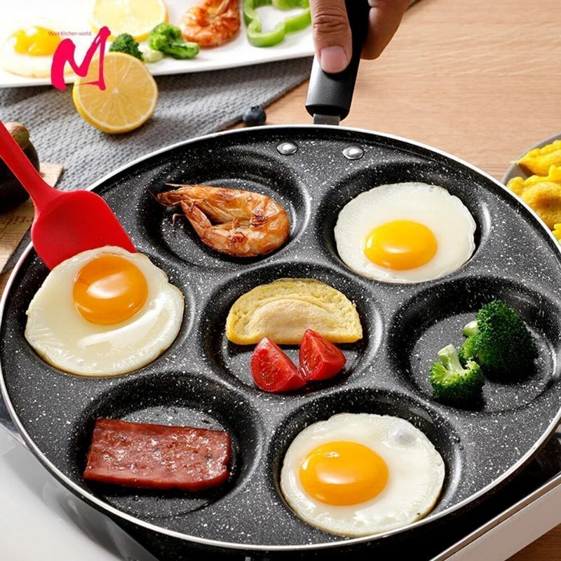 DecorBites™ Breakfast Egg Pan Non-stick Durable Cookware Holes Frying Pans Pancake Maker
