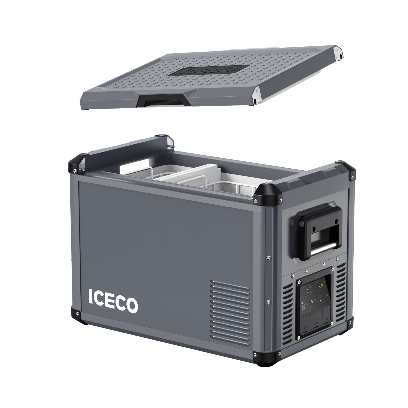 VL45ProD Dual Zone Portable Freezer - Gray | ICECO