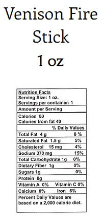 Venison Jerky (Spicy Stick)