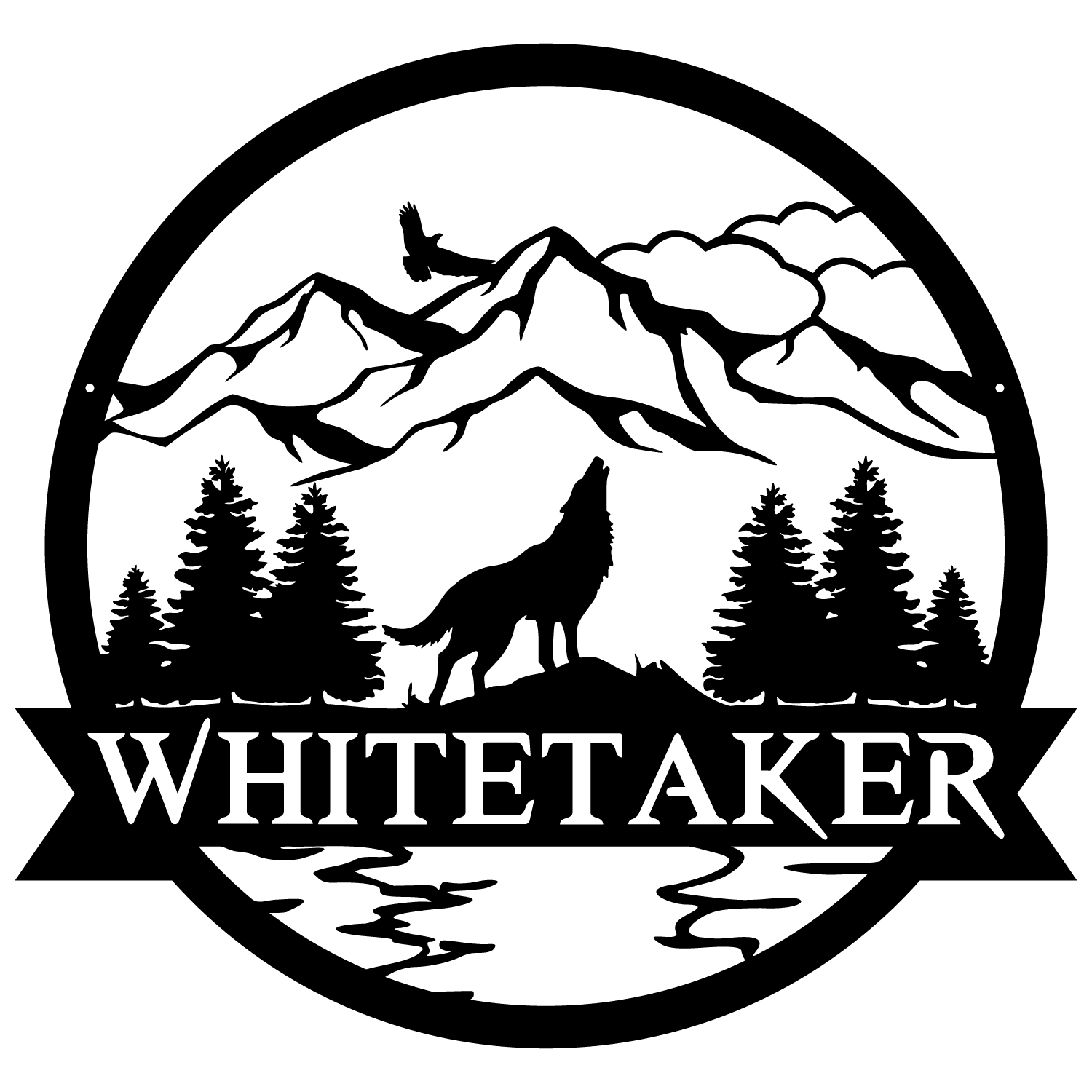 Wolf Outdoor Monogram