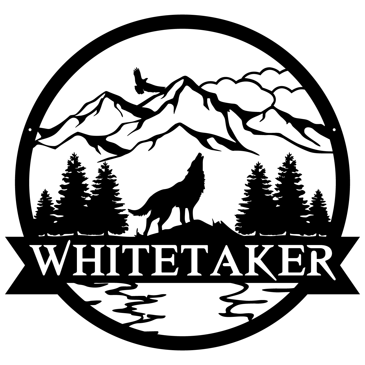 Wolf Outdoor Monogram