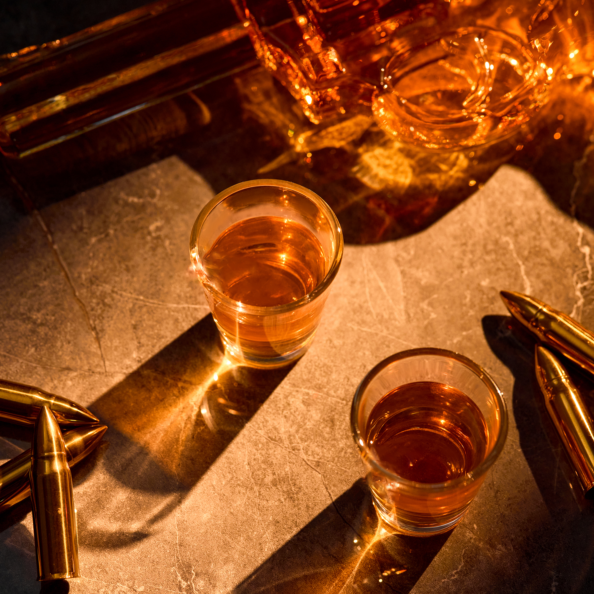 Gun Whiskey Decanter Set