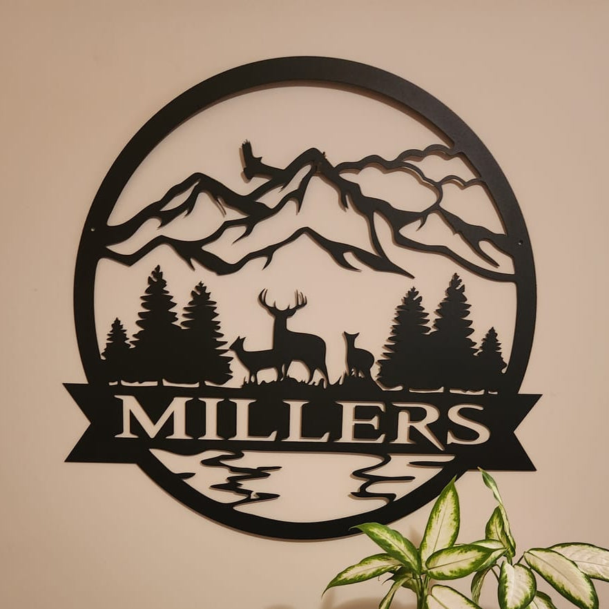 Deer Outdoor Monogram