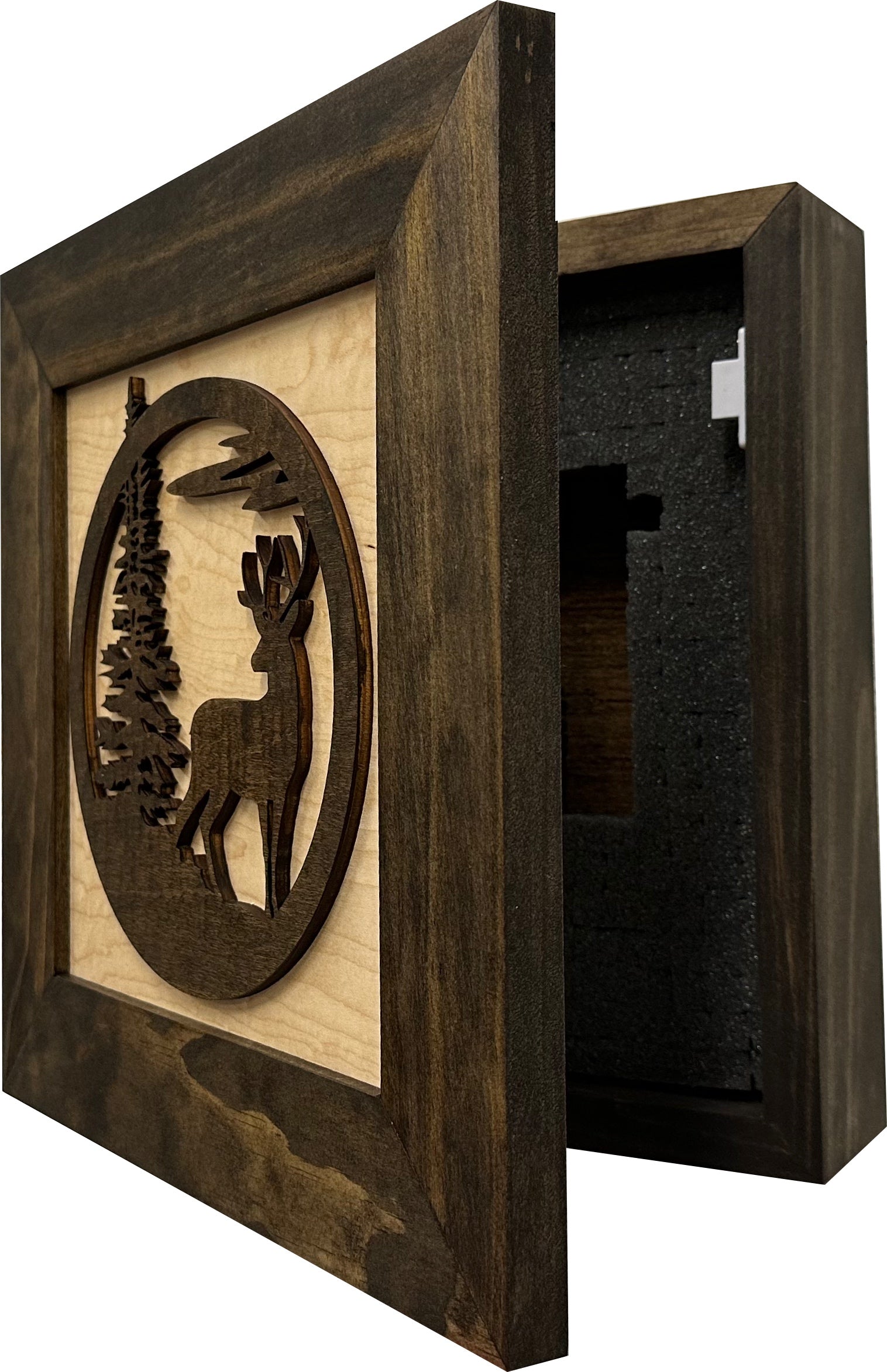 Buck In Nature Gun Safe Shelf - Gun Concealment Furniture - Hidden Gun Safe for Discrete Firearm Storage