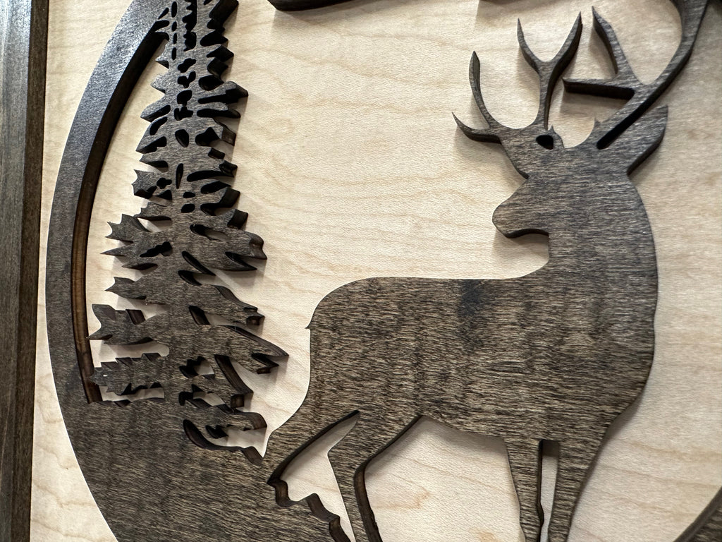 Buck In Nature Gun Safe Shelf - Gun Concealment Furniture - Hidden Gun Safe for Discrete Firearm Storage