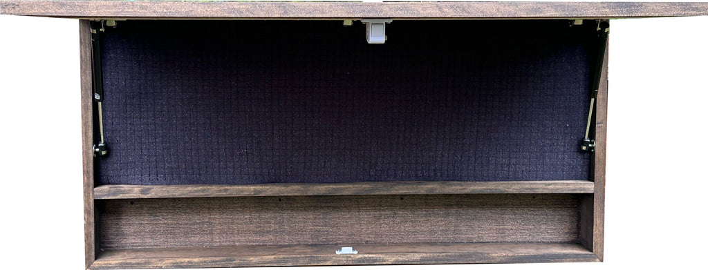 Deer Scene Gun Concealment Decor - Handcrafted Wooden Gun Cabinets - Gun Shelf Hidden Storage for Rifles, Shotguns, & Handguns - Quick Access Hidden Wall Safe (Extra Large)