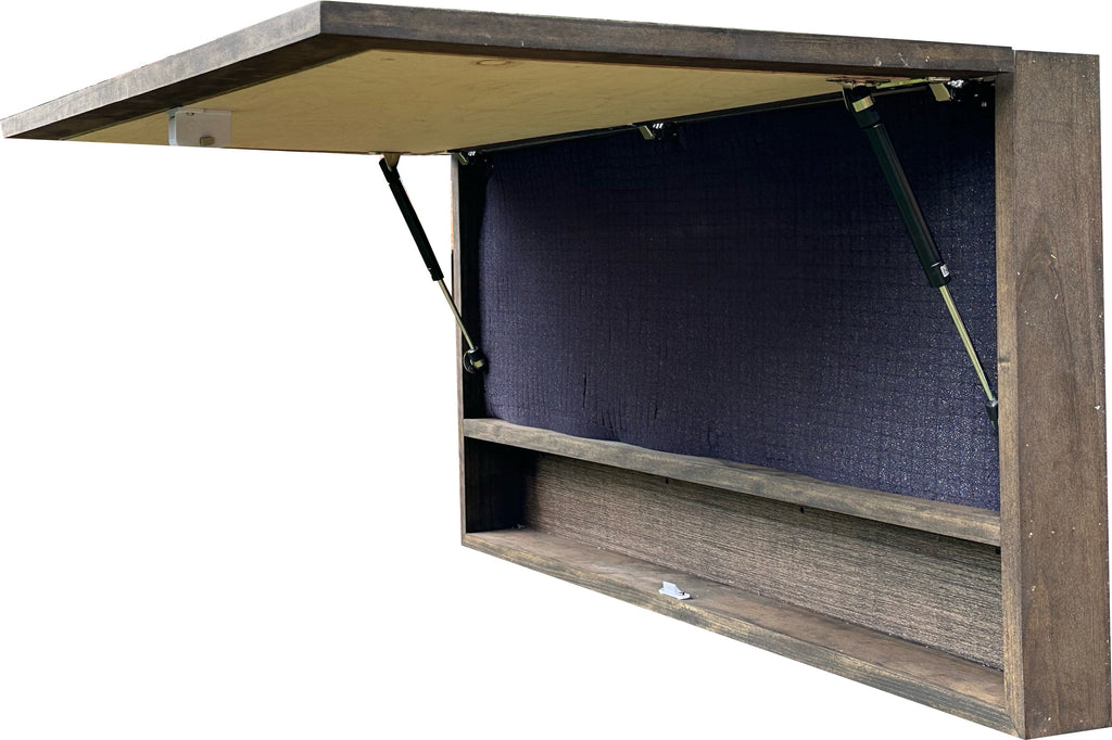 Deer Scene Gun Concealment Decor - Handcrafted Wooden Gun Cabinets - Gun Shelf Hidden Storage for Rifles, Shotguns, & Handguns - Quick Access Hidden Wall Safe (Extra Large)