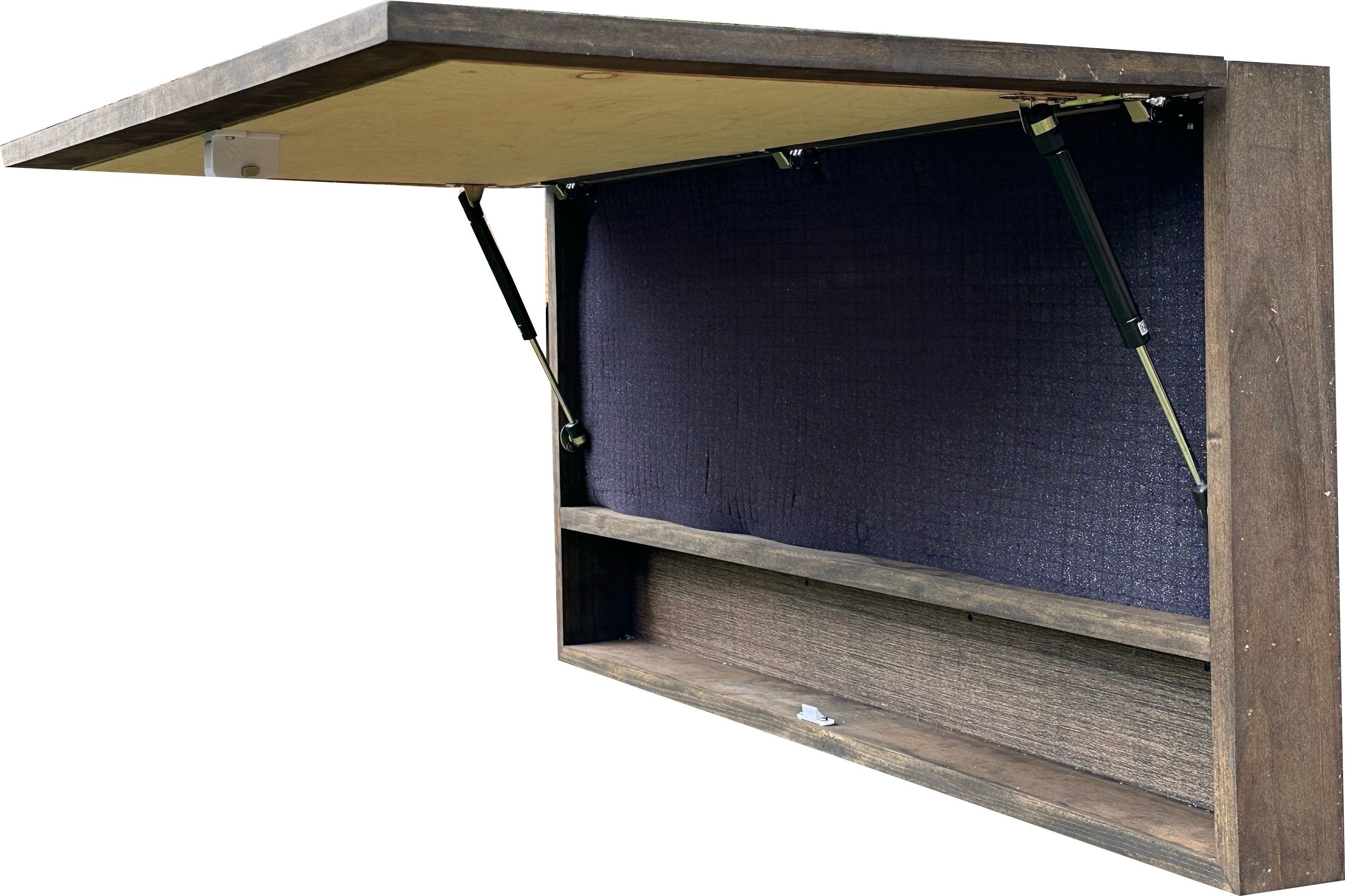 Deer Scene Gun Concealment Decor - Handcrafted Wooden Gun Cabinets - Gun Shelf Hidden Storage for Rifles, Shotguns, & Handguns - Quick Access Hidden Wall Safe (Extra Large)